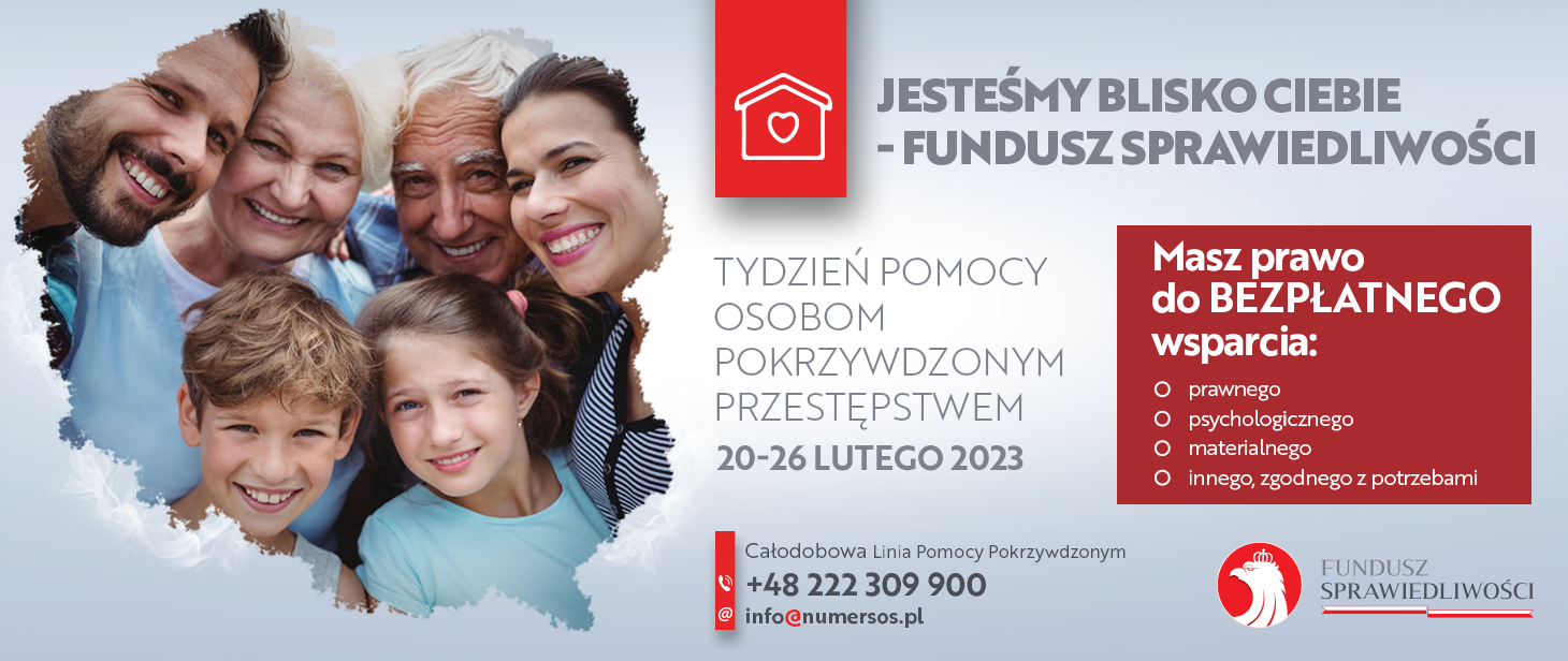 Baner Tydzień pomocy osobom pokrzywdzonym