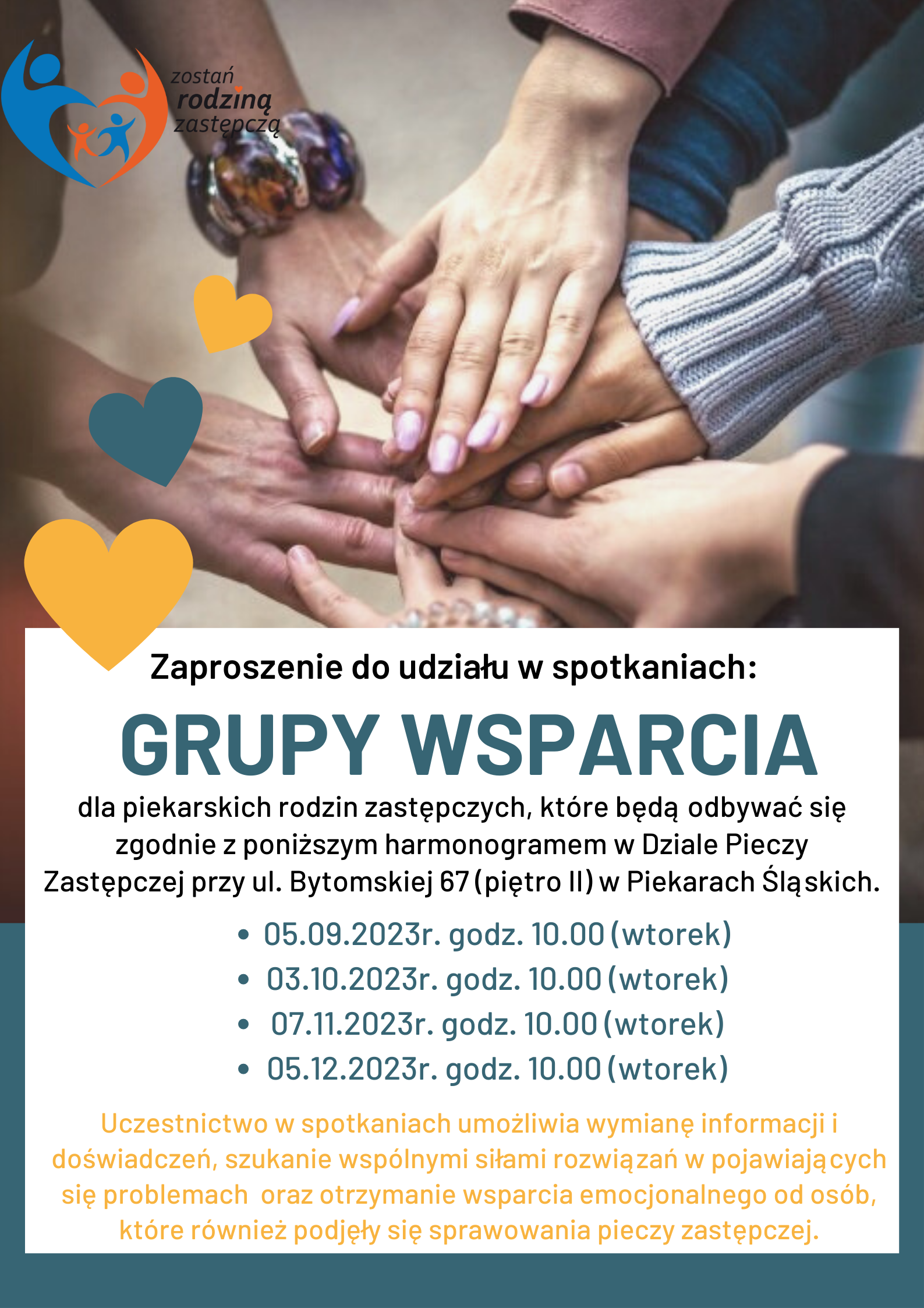 Plakat grupa wsparcia